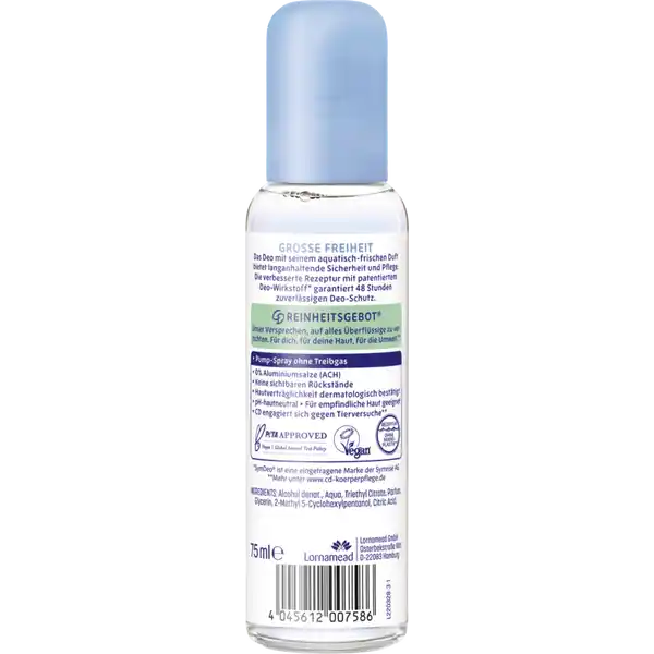 48h Deodorant Zerstäuber Große Freiheit