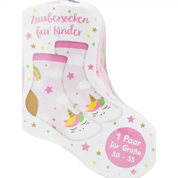 Zaubersocken Einhorn