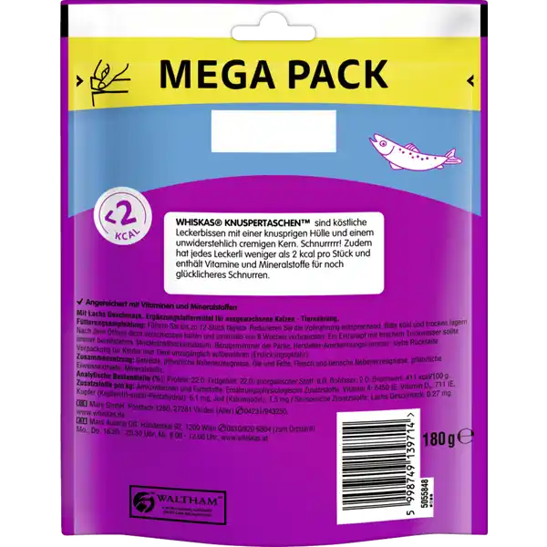 Knuspertaschen Beutel mit Lachs Geschmack