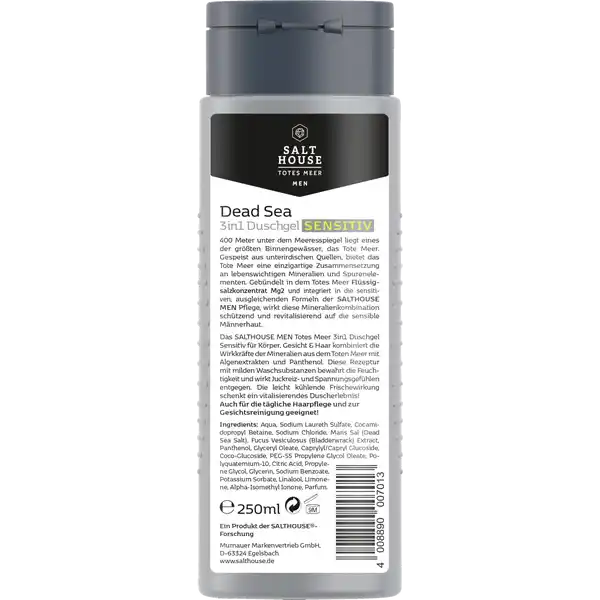 Totes Meer Körper, Gesicht & Haar Duschgel sensitiv