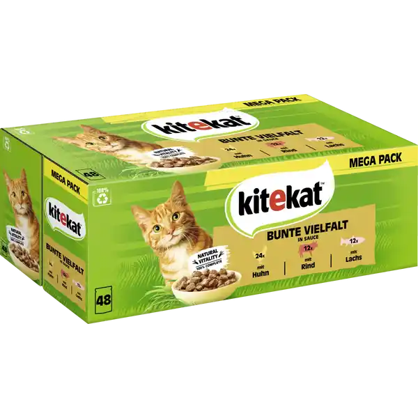 Katze Nassfutter Portionsbeutel Bunte Vielfalt in Sauce