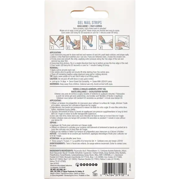 Nail Addict Gel Nail Strips Moonlit Pearl