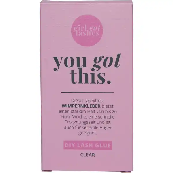 You got this. DIY lash glue clear