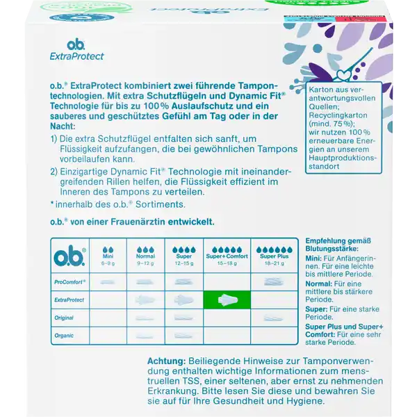 ExtraProtect Tampons Super+ Comfort