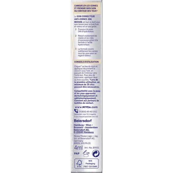 Cellular Filler 3in1 Augenpflege Concealer mittel