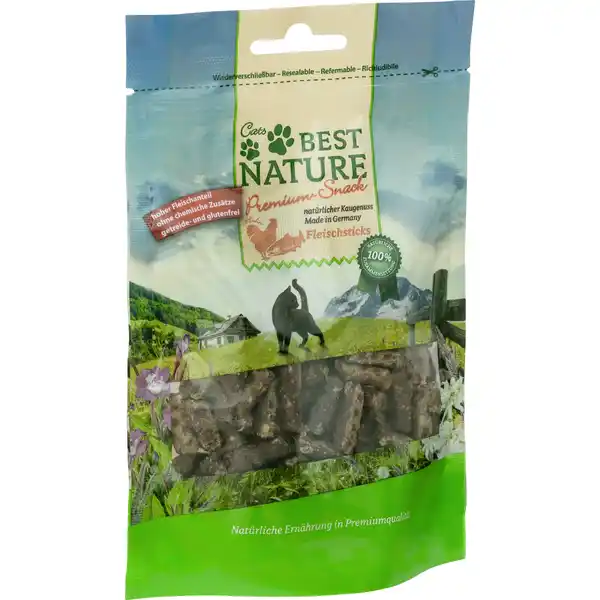 Premium-Snack Fleischsticks Huhn+Lachs