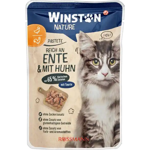 nature Katzenfutter mit Ente und Huhn