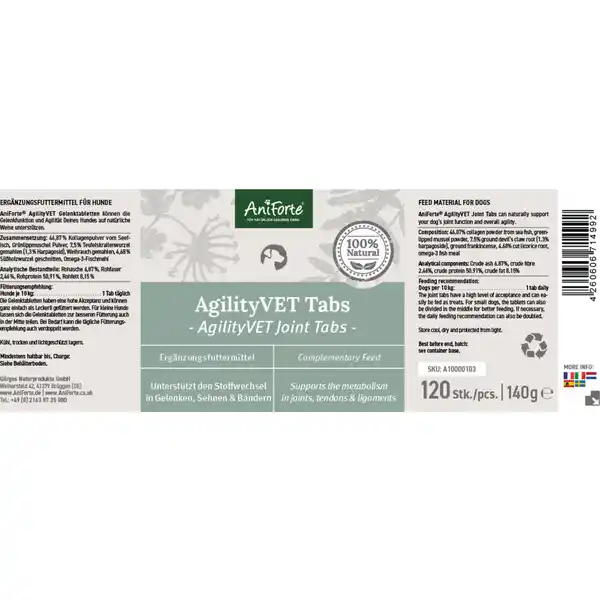 AgilityVET Gelenktabletten