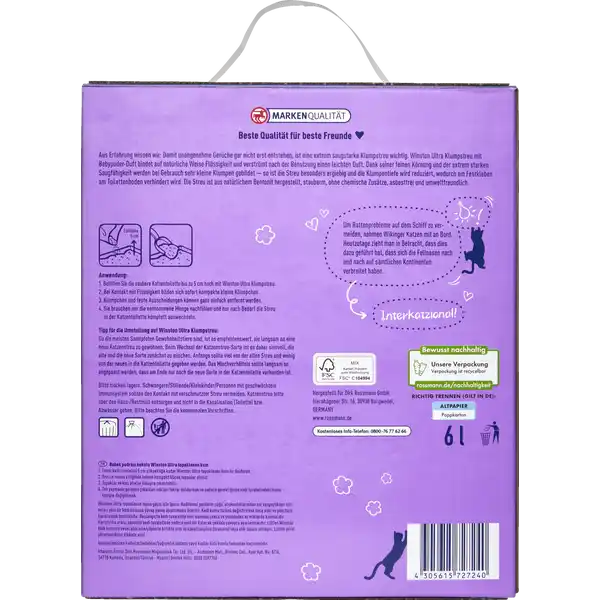 Ultra Klumpstreu mit Babypuder-Duft