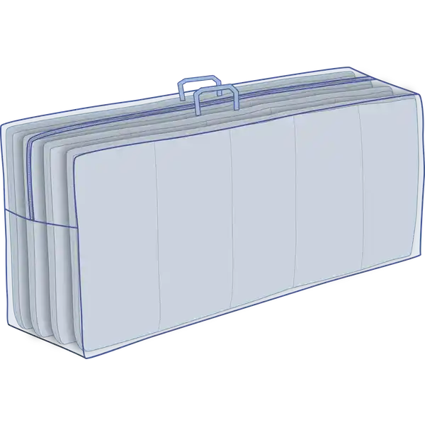 Tasche für Sitzauflagen ca. 120x32x50cm