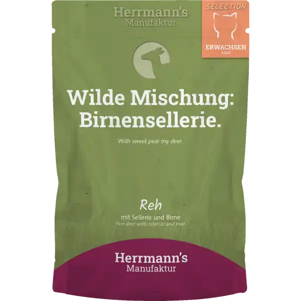 Katzennassfutter Selection Adult Reh mit Sellerie und Birne