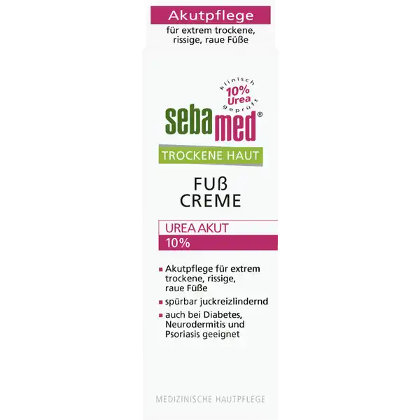 Trockene Haut Fußcreme Urea Akut 10%