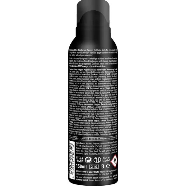 Deodorant Spray x Wednesday Solitude Suits Me