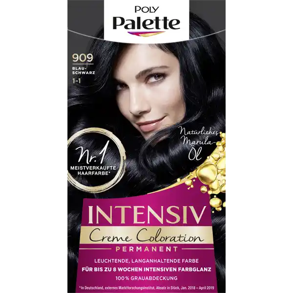 Intensiv Creme Coloration 909 Blau-Schwarz