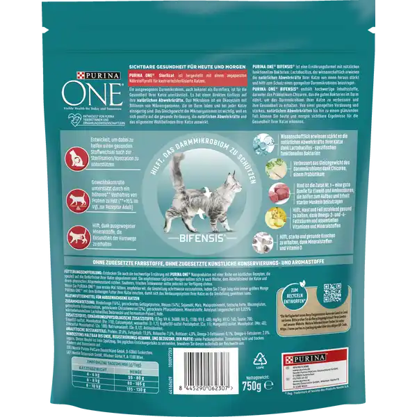 ONE STERILCAT Rind Trockenfutter