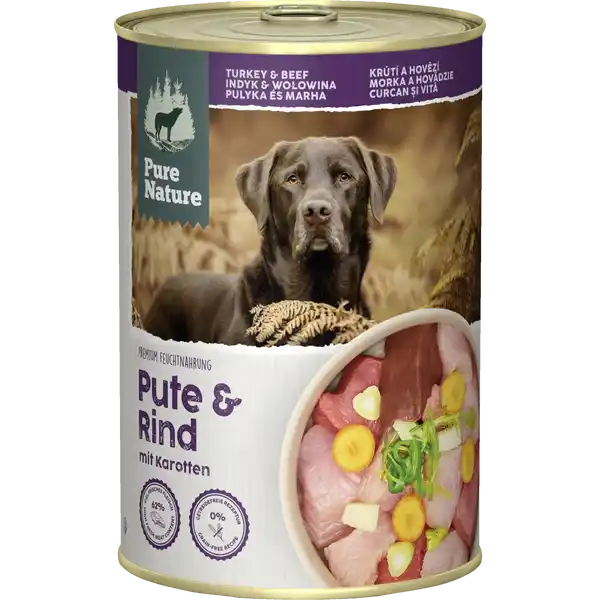 Hund Adult Pute & Rind mit Karotten