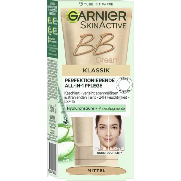 BB Cream Klassik All-in-1 Pflege Mittel 24H Feuchtigkeit LSF 15