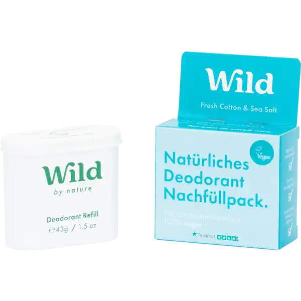 Natürliches Deo - Nachfüllpackung - Fresh Cotton & Sea Salt