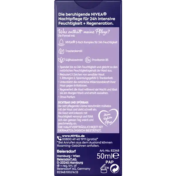 Beruhigende Nachtpflege Sensible Haut