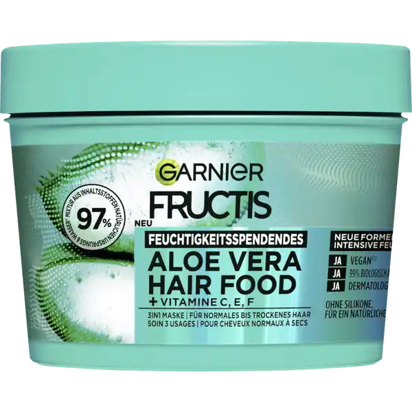 Haarkur Aloe Vera Hair Food 3in1 Maske Normales & Trockenes Haar