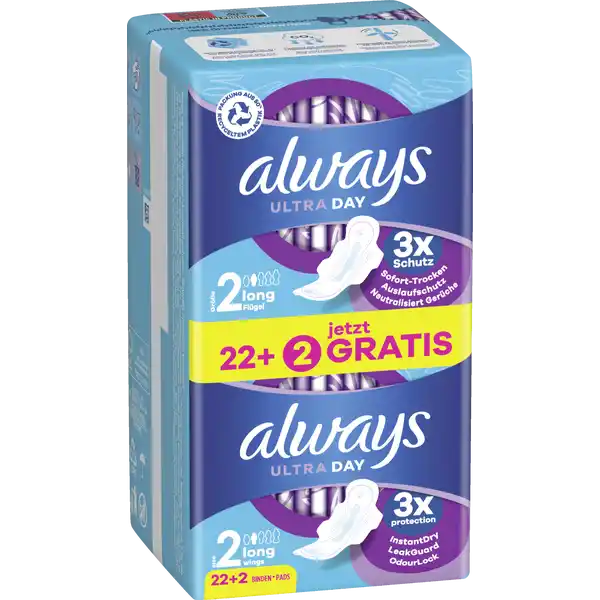 Ultra Day Binden Long mit Flügeln Big Pack + 2 Gratis