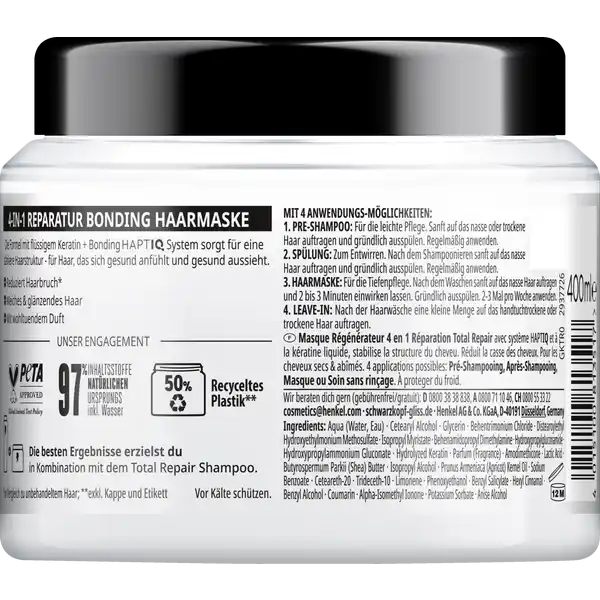 Total Repair Reparatur 4-in-1 Bonding Haarmaske