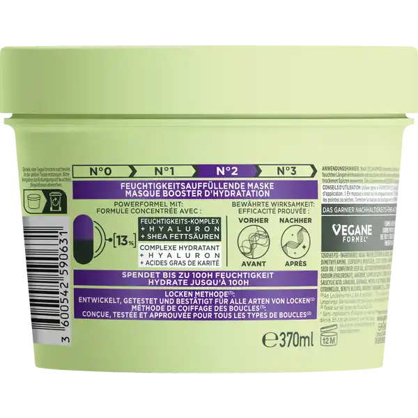 Locken Methode Feuchtigkeitsauffüllende Haarmaske