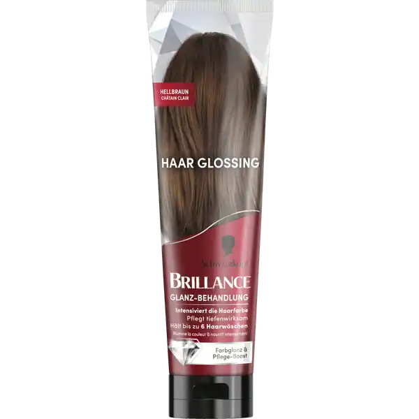 Haar Glossing Hellbraun