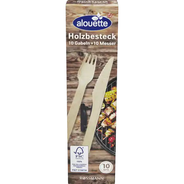 Holzbesteck Set FSC