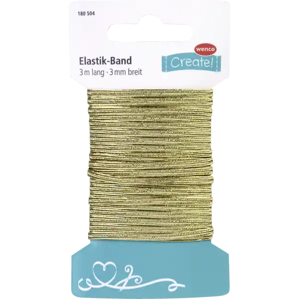 Elastikband Glitter 3mm x 3m