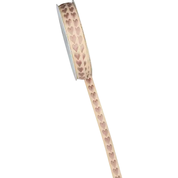 Jacquard mit Herz 2x w, 1x rs. 3m