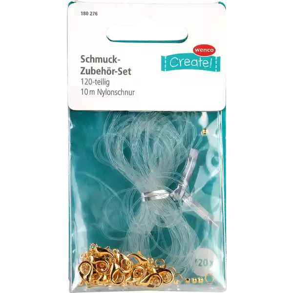 Schmuckzubehör-Set 120-teilig+10 m Nylonschnur