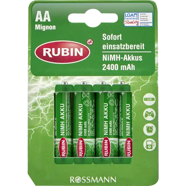 AA Mignon HRL6 NiMH Akkus
