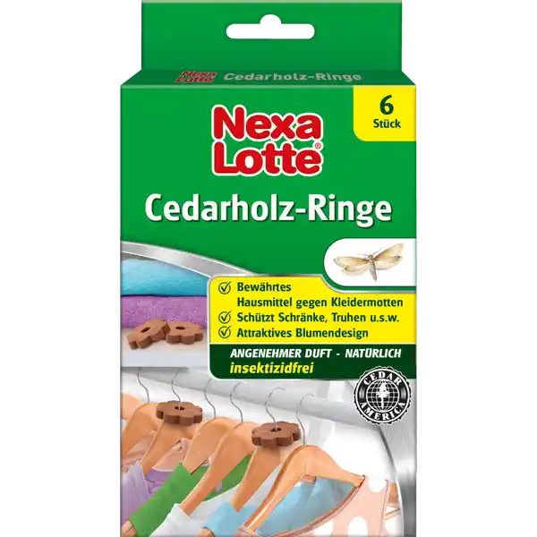 Cedarholz-Ringe