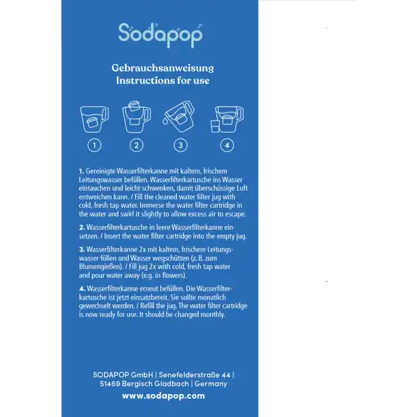 3er Set Wasserfilter Magnesium