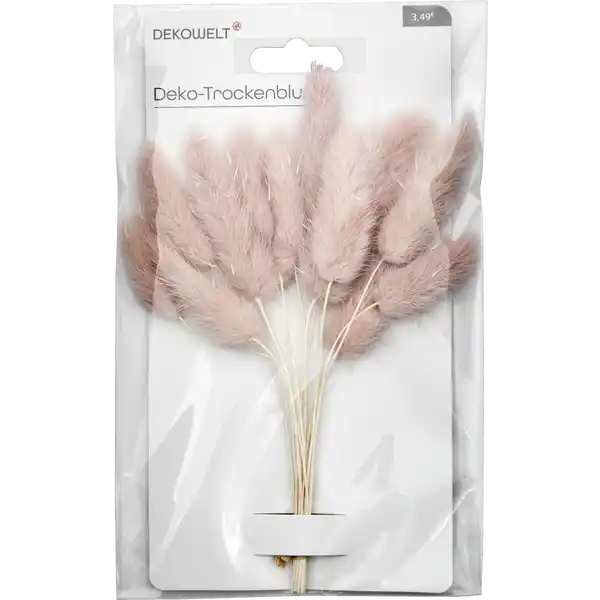 Trockenblumen rosa / weiss