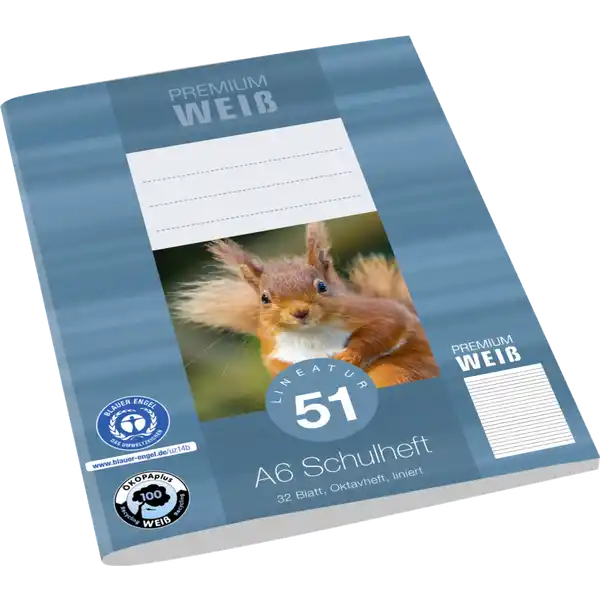 A6 Oktavenheft, Lin. 5,  32 Blatt