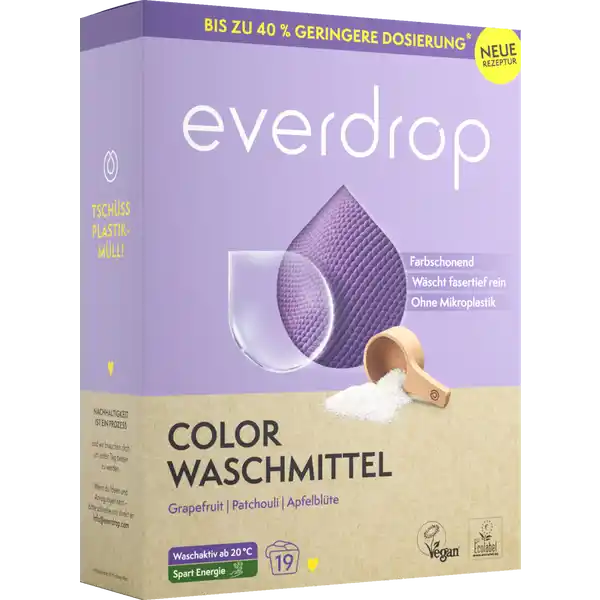 Colorwaschmittel Grapefruit, Patchouli, Apfelblüte 19 WL