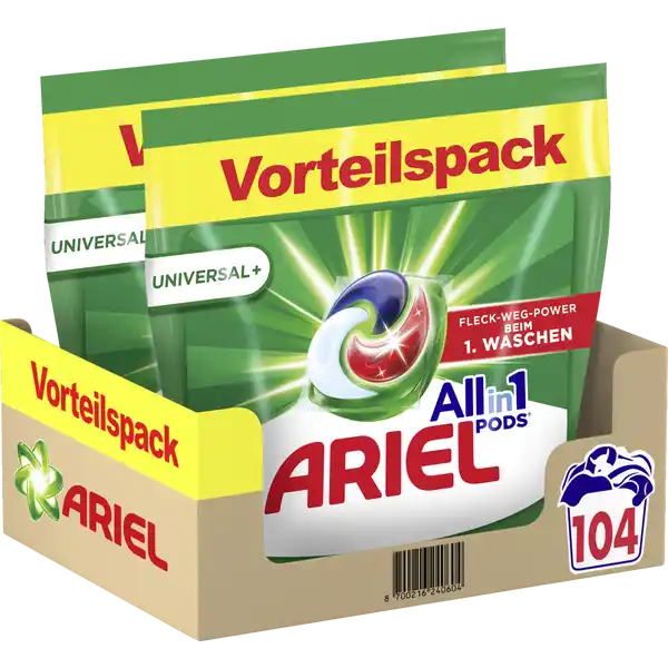 All-in-1 Pods Universal+ Vollwaschmittel Flüssig 104 WL