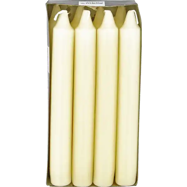 8ER PACK TAFELKERZEN CHAMPAGNER