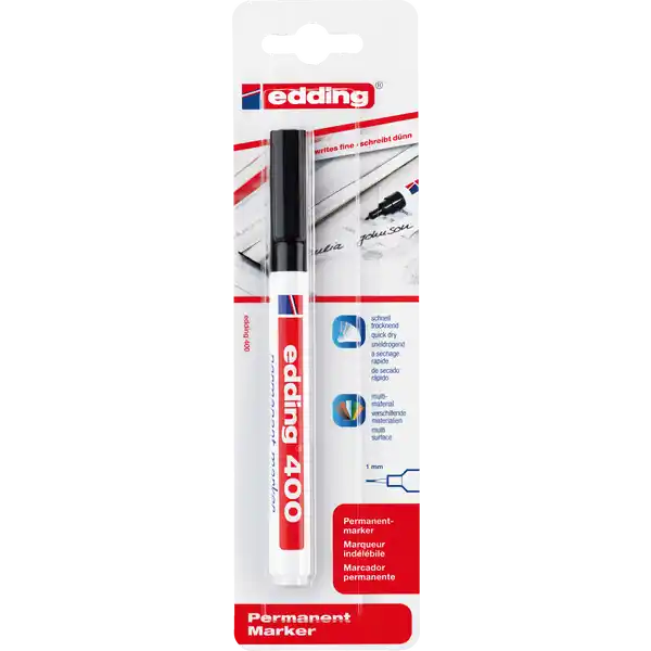 Permanentmarker 400, 1mm, schwarz