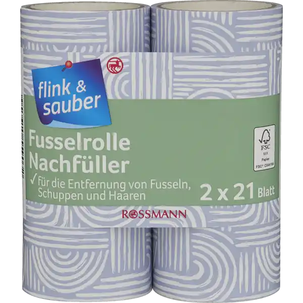 2er Pack Austausch-Fusselrolle