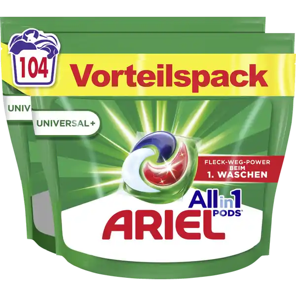 All-in-1 Pods Universal+ Vollwaschmittel Flüssig 104 WL