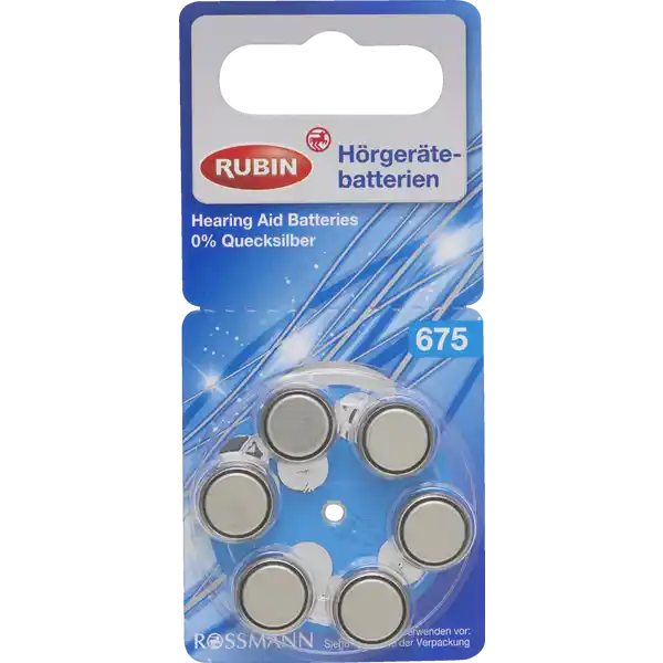 Hörgerätebatterien Typ 675