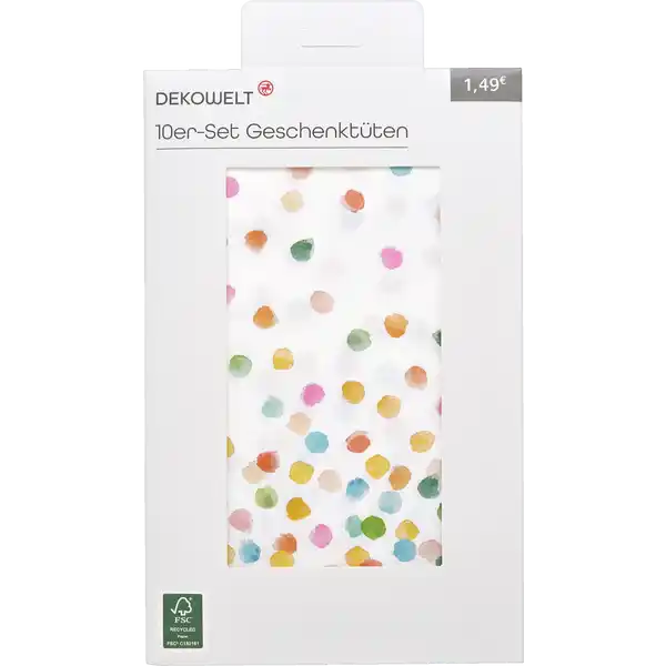 10er Set Geschenktüten
