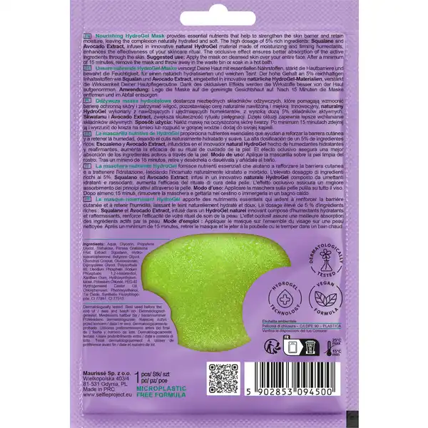 Nourishing Hydrogel Mask Avocado