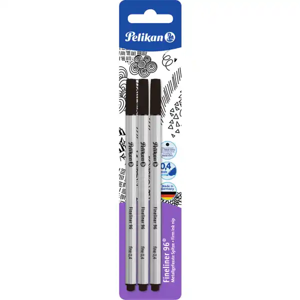 Fineliner 96 Blister, schwarz