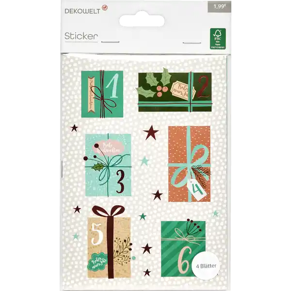 Adventskalender Sticker