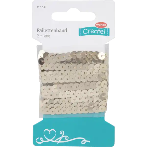 Paliettenband 2m