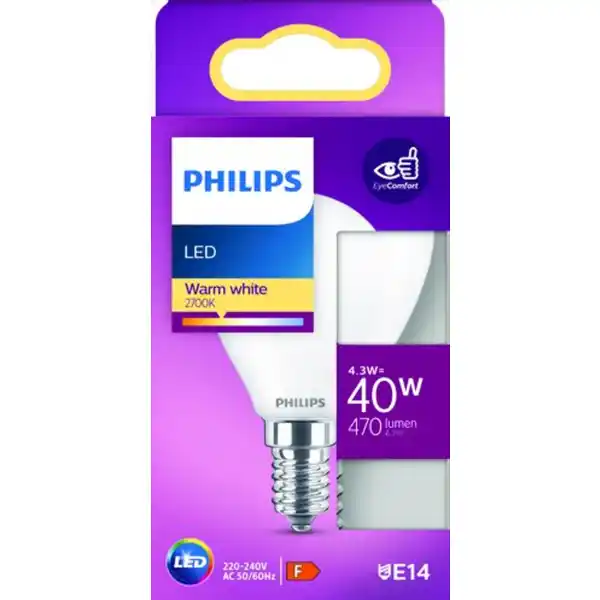 LED Tropfen 40W matt E14